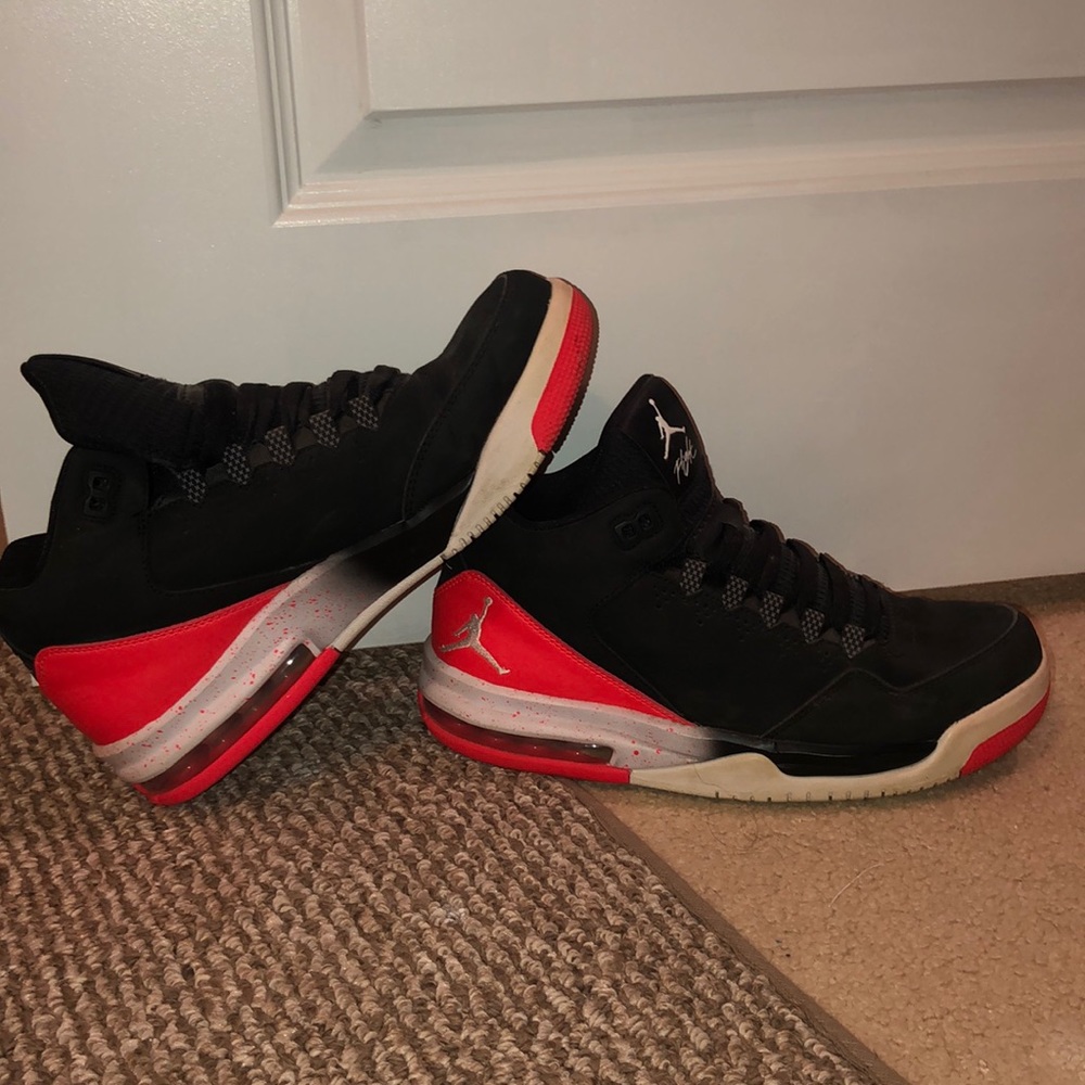 Women’s Jordan flight hightop shoes.
